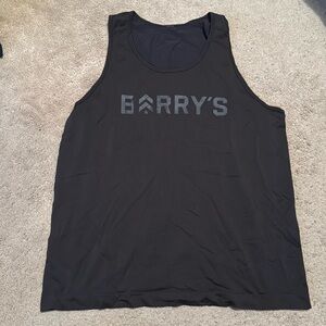 Barry’s x lululemon men tank top black size medium